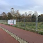 Afscheidingen bouwterrein langs fietspad A59   dec 2020