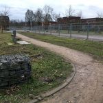 Voetpad langs de bouwweg   jan 2021 ps