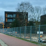 Fietspad A59 langs het bouwterrein   jan 2021 ps