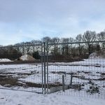 De bouwplaats ligt stil febr. 14 mvs
