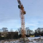 De bouwplaats ligt stil febr. 14 mvs