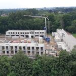 Luchtfoto vordering bouw juni 2021 bron: Bouwfonds gebiedsontwikkeling De Hoef-Noord