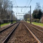 Spoor, foto gemaakt vanaf de spoorwegovergang Molenstraat nr. 20230717 A  