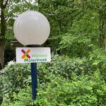 Bordje bij een te bezoeken tuin nr. 202404730