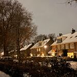 Rector Zwijsenlaan met avondsneeuw door Geertje Falke nr. 20260105